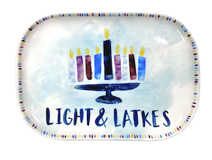 Colorado Springs Hanukkah Light & Latkes Platter