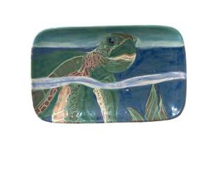 Colorado Springs Swimming Turtle Plate