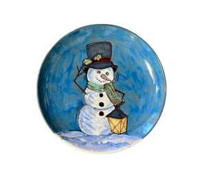 Colorado Springs Rustic Glazed Snowman