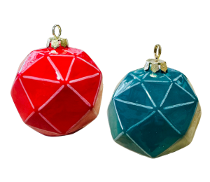 Colorado Springs Jewel Toned Faceted Ornament