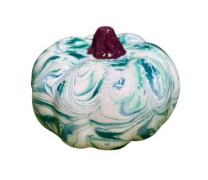 Colorado Springs Teal Shaving Cream Pumpkin