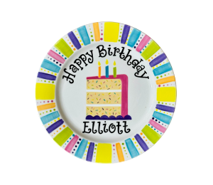 Colorado Springs Birthday Cake Plate