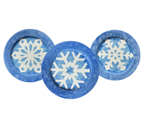 Colorado Springs Paper Snowflake Plate